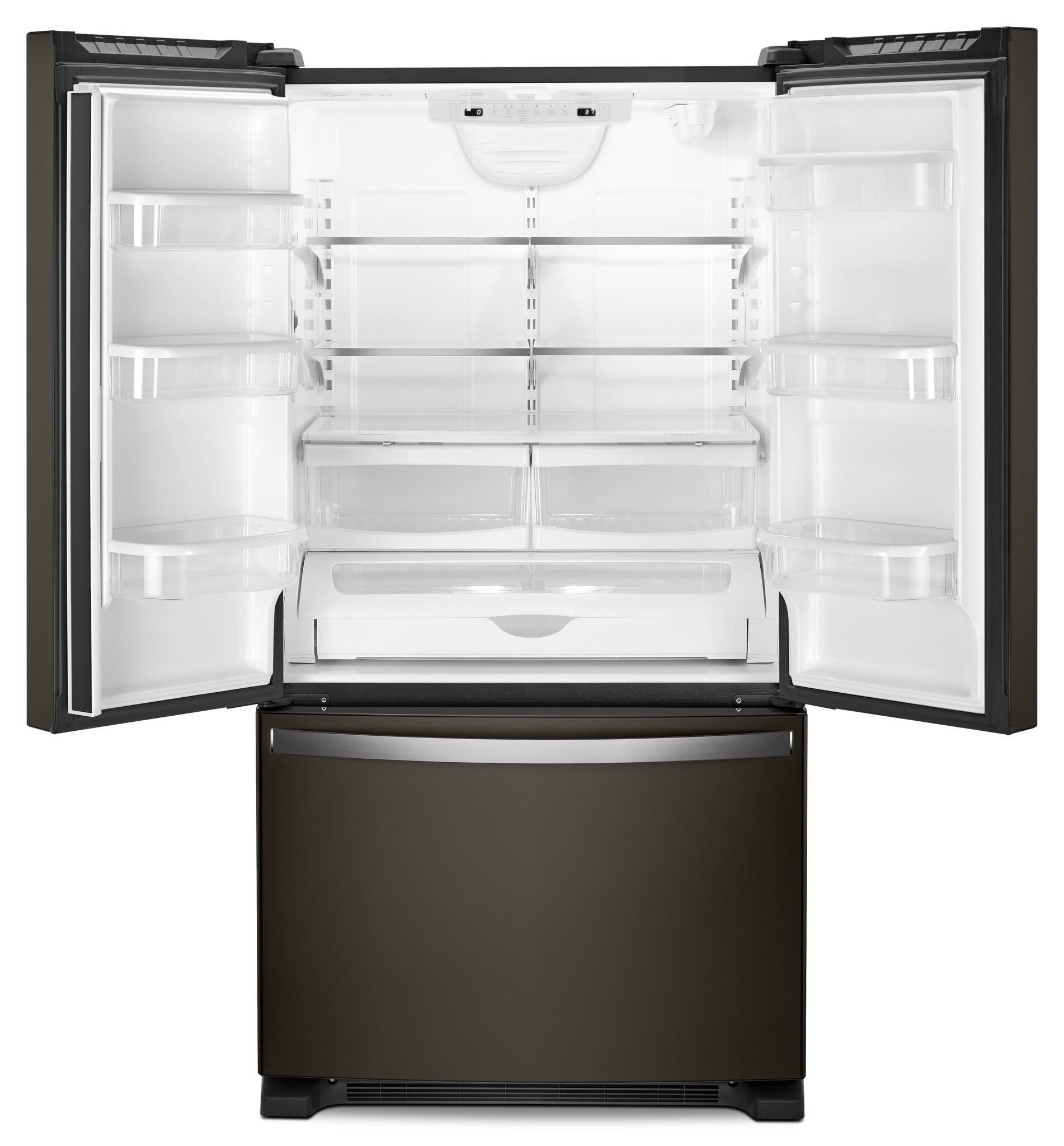 Whirlpool 32.75" 22.1 Cu. Ft. Black Stainless Steel French Door Refrigerator - WRFF5333PV