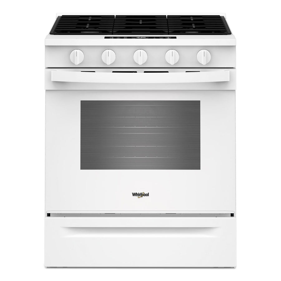 Whirlpool White Slide-In Gas Convection Range (5 cu.ft.) - WSGS5030SW