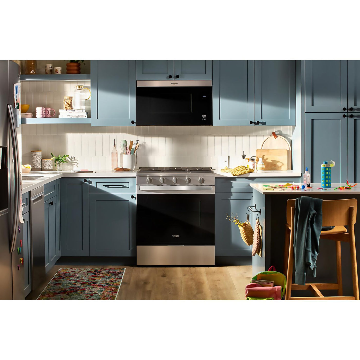 Whirlpool Fingerprint Resistant Stainless Steel Slide-In Gas Convection Range - WSGS5030SZ