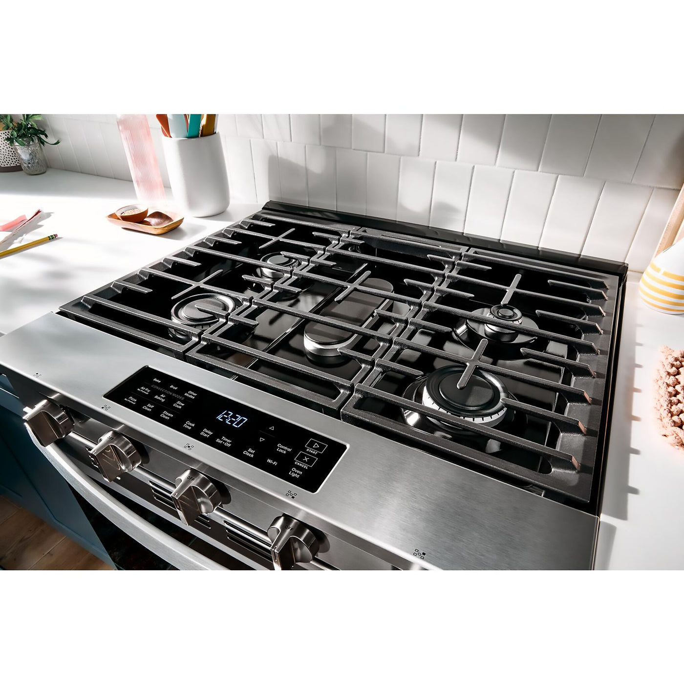 Whirlpool Fingerprint Resistant Stainless Steel Slide-In Gas Convection Range - WSGS5030SZ