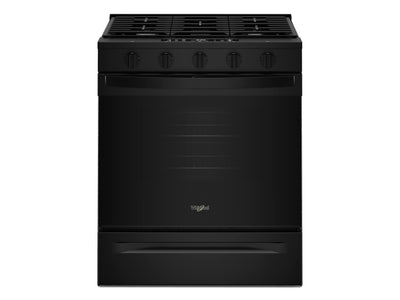 Whirlpool Black Slide-In Gas Convection Range (5 cu.ft.) - WSGS5030SB