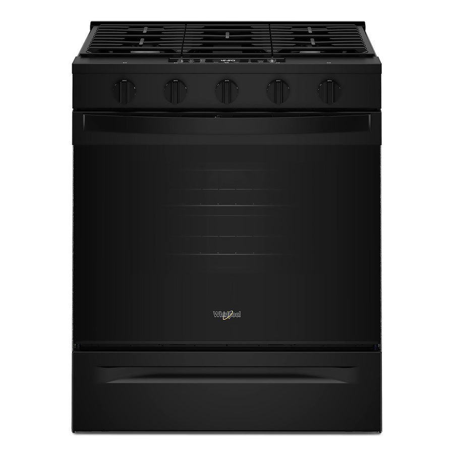 Whirlpool Black Slide-In Gas Convection Range (5 cu.ft.) - WSGS5030SB