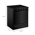 Whirlpool Black Slide-In Gas Convection Range (5 cu.ft.) - WSGS5030SB