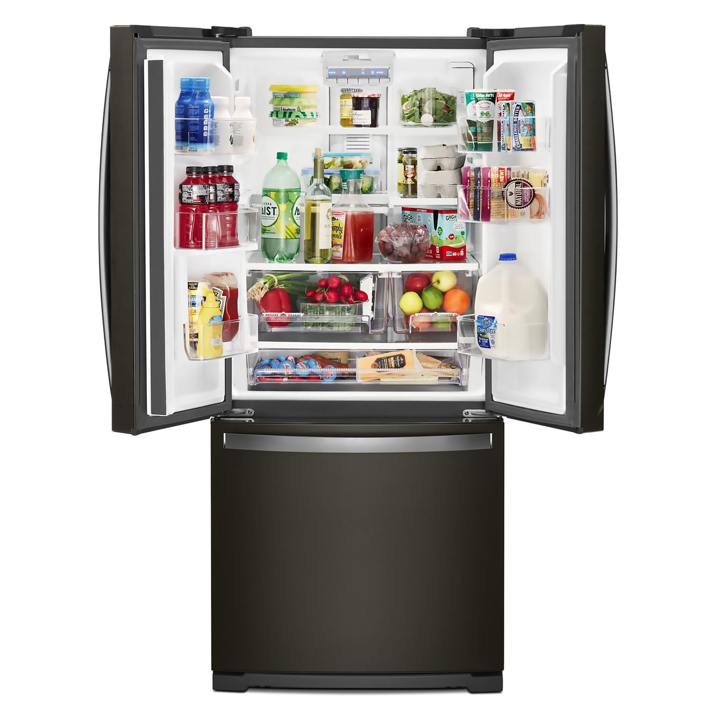 Whirlpool Black Stainless Steel French Door Refrigerator (20 Cu. Ft.) - WRF560SMHV
