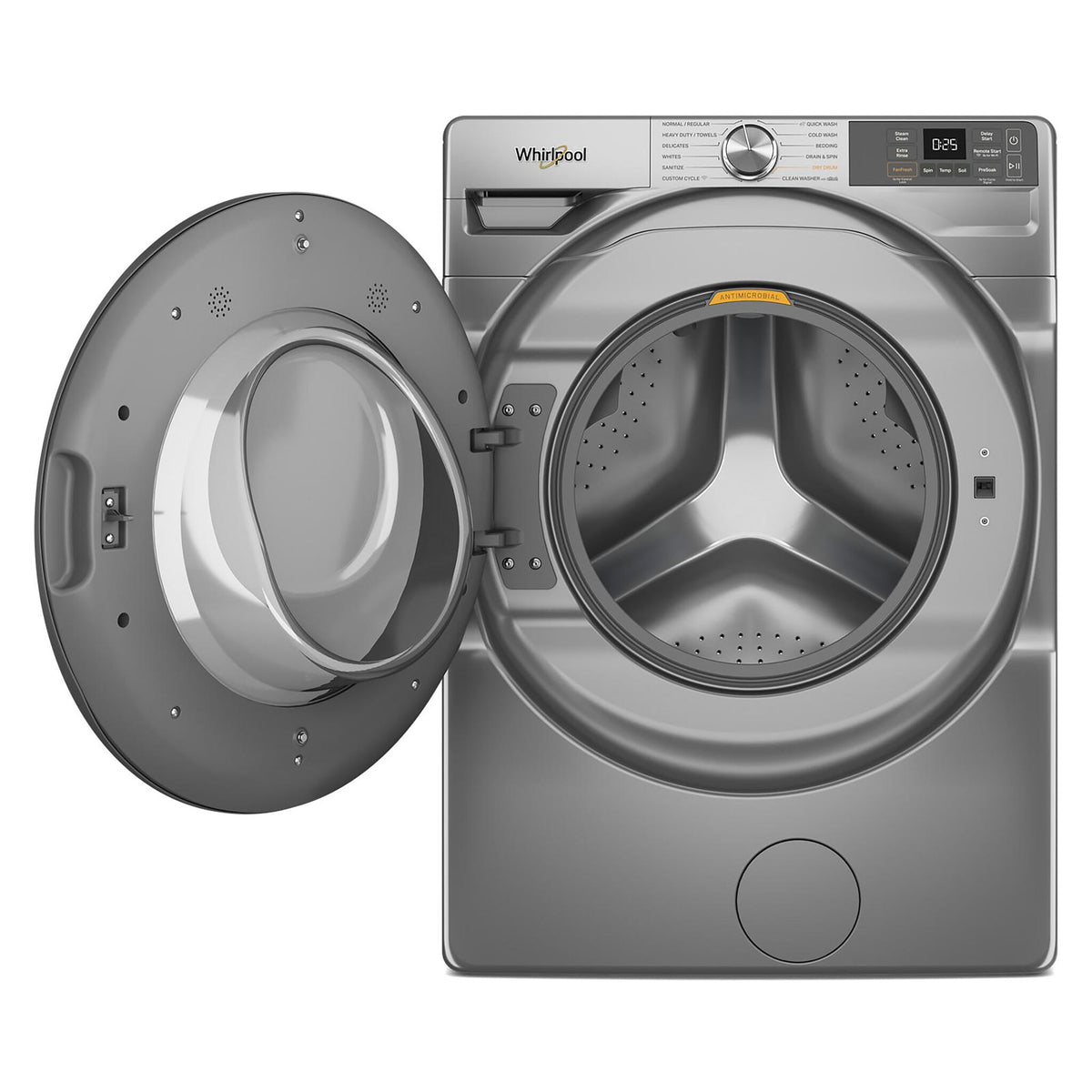 Whirlpool Radiant Silver Front-Load Washer with FreshFlow™ Vent System ...