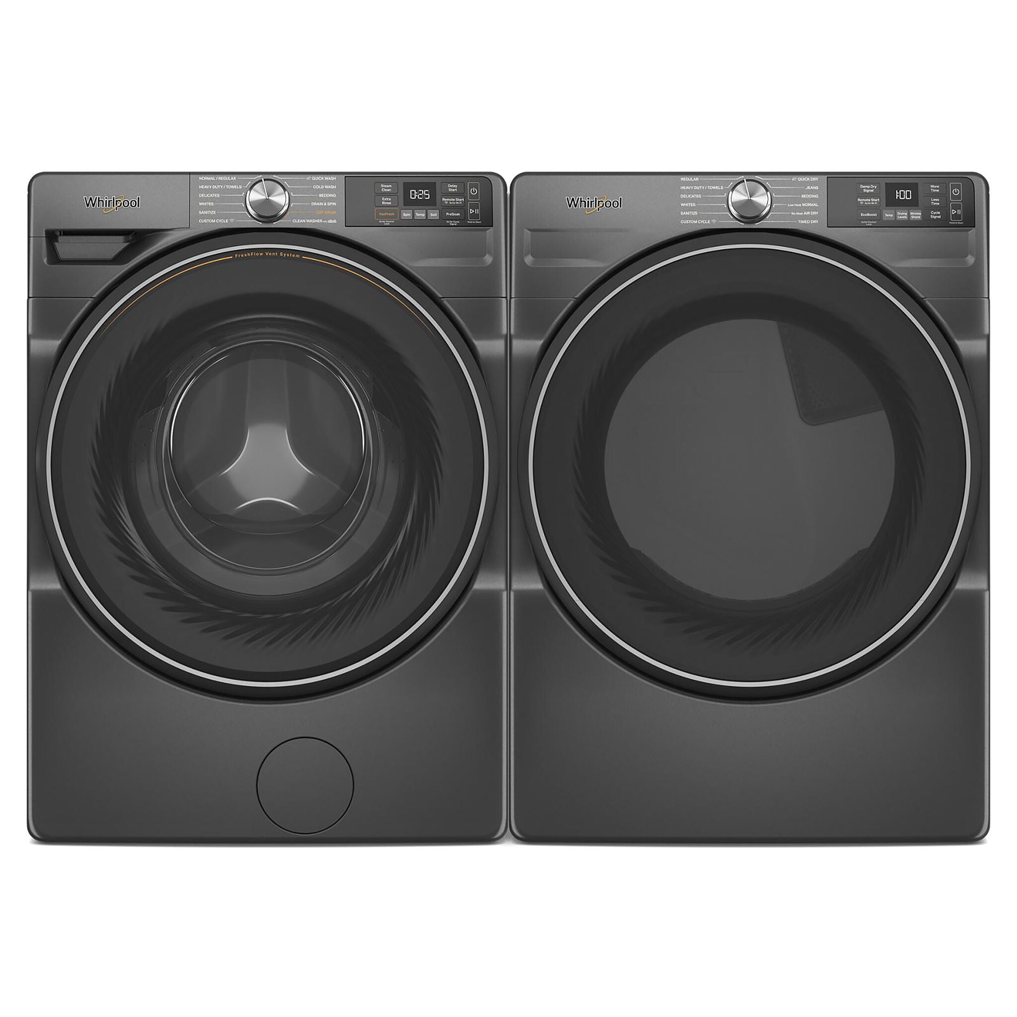 Whirlpool Volcano Black Electric Dryer with Wrinkle Shield™ (7.4 Cu.Ft.) - YWED5720RU