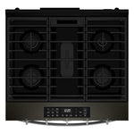 Whirlpool Black-on-Stainless Slide-In Gas Convection Range (5 cu.ft.) - WSGS5030SV