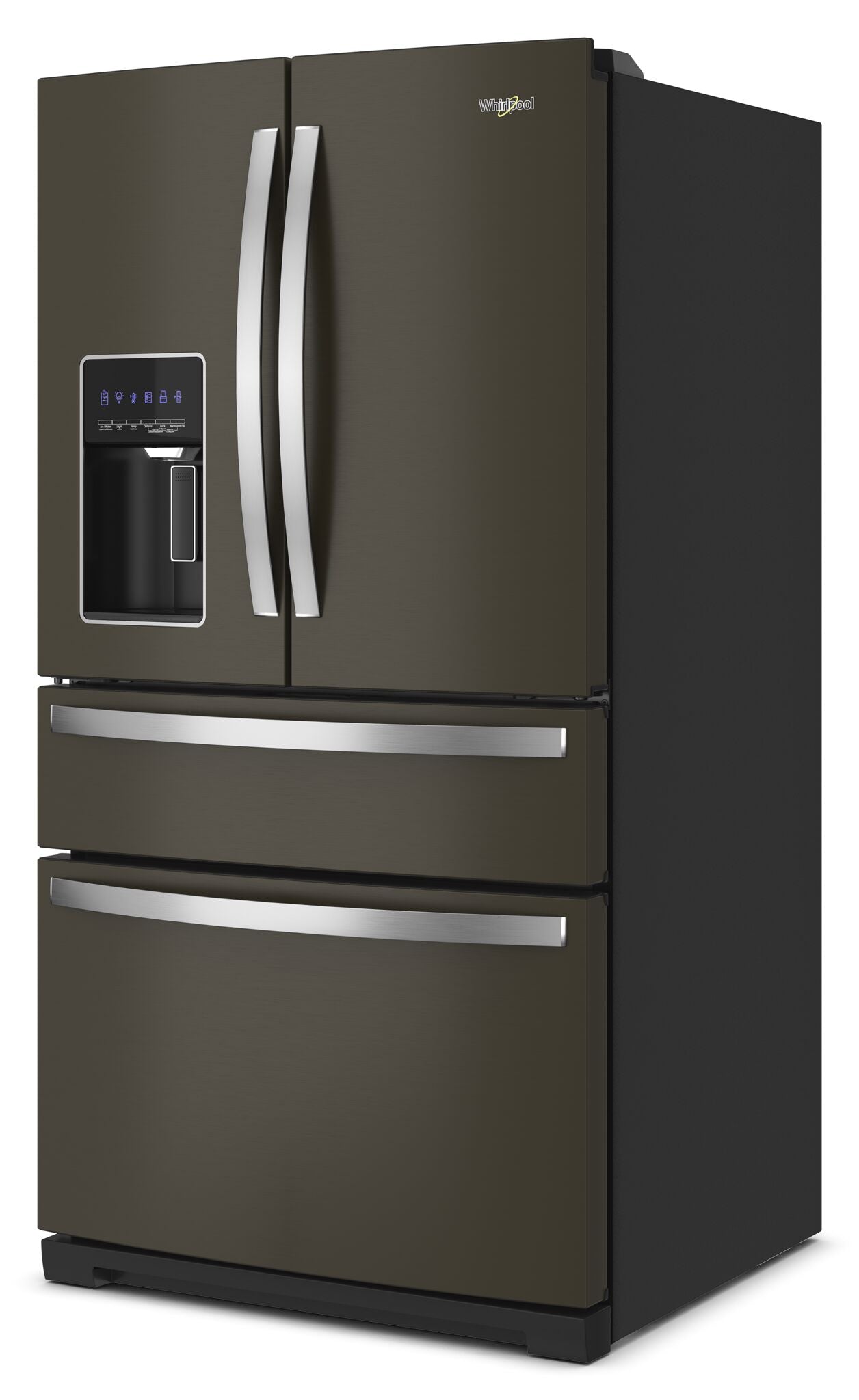 Whirlpool 33" 26.2 Cu. Ft. Black Stainless French Door Refrigerator - WRMF7736PV