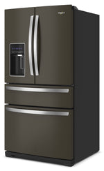 Whirlpool 33" 26.2 Cu. Ft. Black Stainless French Door Refrigerator - WRMF7736PV