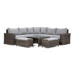 Whispering Pine 3 - Piece Outdoor Sectional - Dark Grey