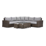Whispering Pine 3 - Piece Outdoor Sectional - Dark Grey
