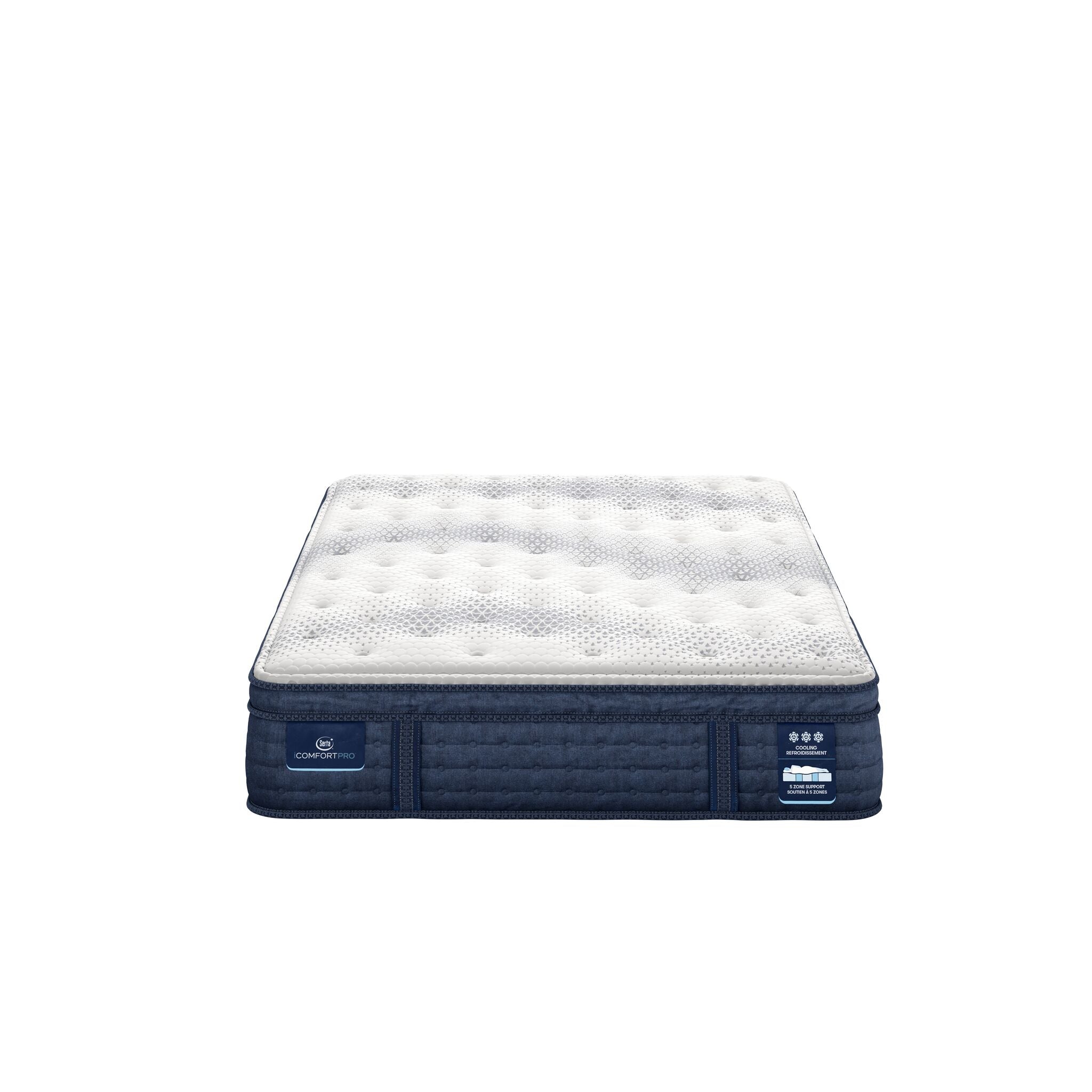 Serta iComfort PRO Whitby Firm King Mattress and Low Profile Split Boxspring Set