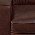 Wilmington Leather Sofa, Loveseat and Chair Set - Dark Brown
