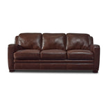 Wilmington Leather Sofa - Dark Brown