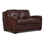 Wilmington Leather Sofa, Loveseat and Chair Set - Dark Brown