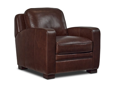 Wilmington Leather Chair - Dark Brown