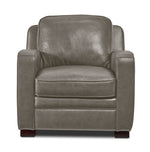 Wilmington Leather Chair - Light Grey