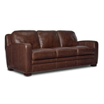Wilmington Leather Sofa, Loveseat and Chair Set - Dark Brown