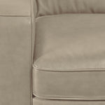 Wilmington Leather Sofa, Loveseat and Chair Set - Ivory