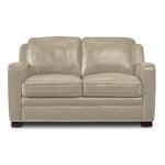 Wilmington Leather Loveseat - Ivory