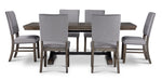 Yorkshire 7 - Piece Extendable Dining set - Warm Grey