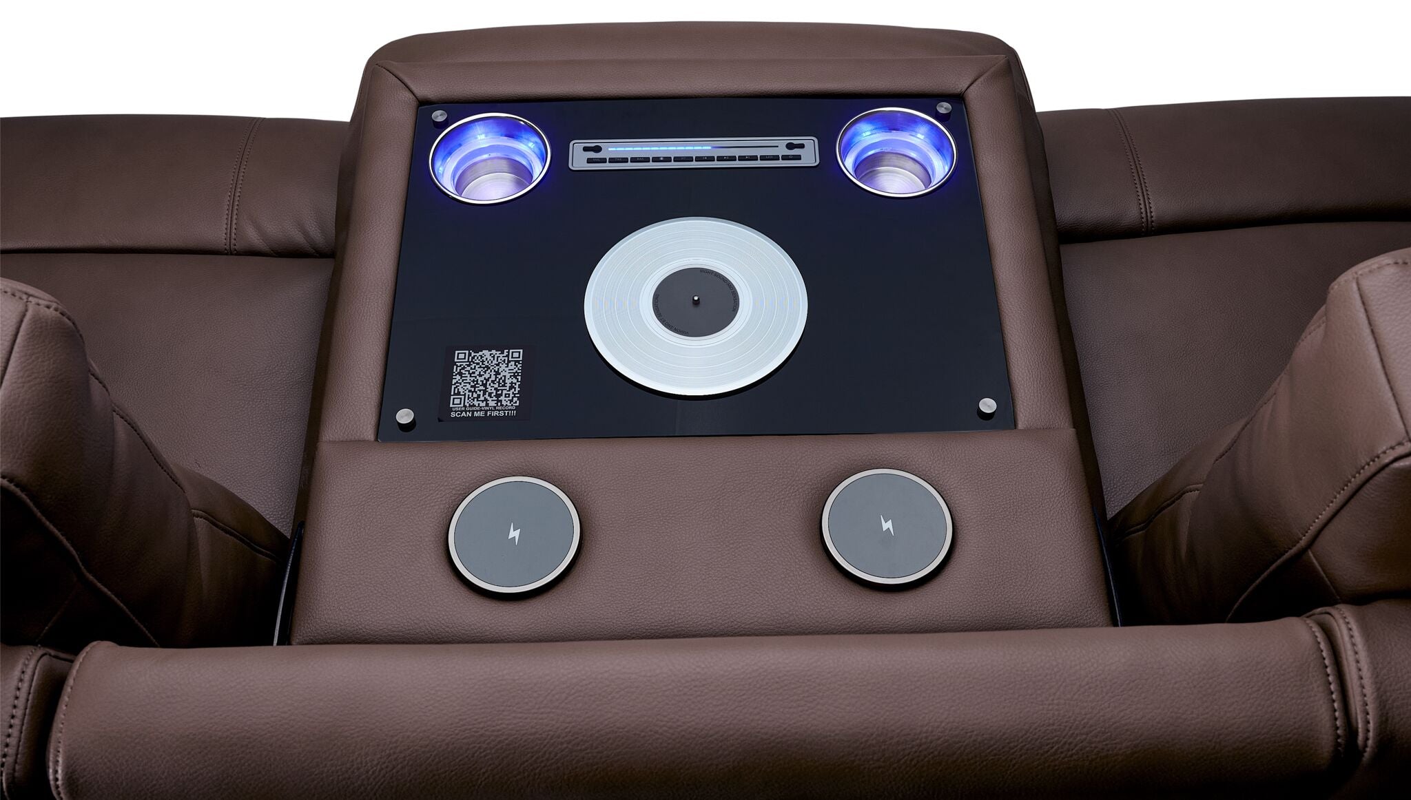 In Harmony - Zeppelin Power Reclining Sofa - Brown