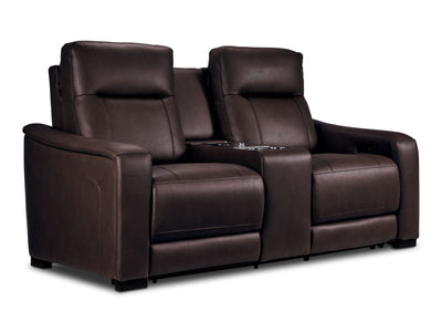 In Harmony - Zeppelin Power Reclining Loveseat - Brown