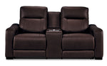 In Harmony - Zeppelin Power Reclining Loveseat - Brown