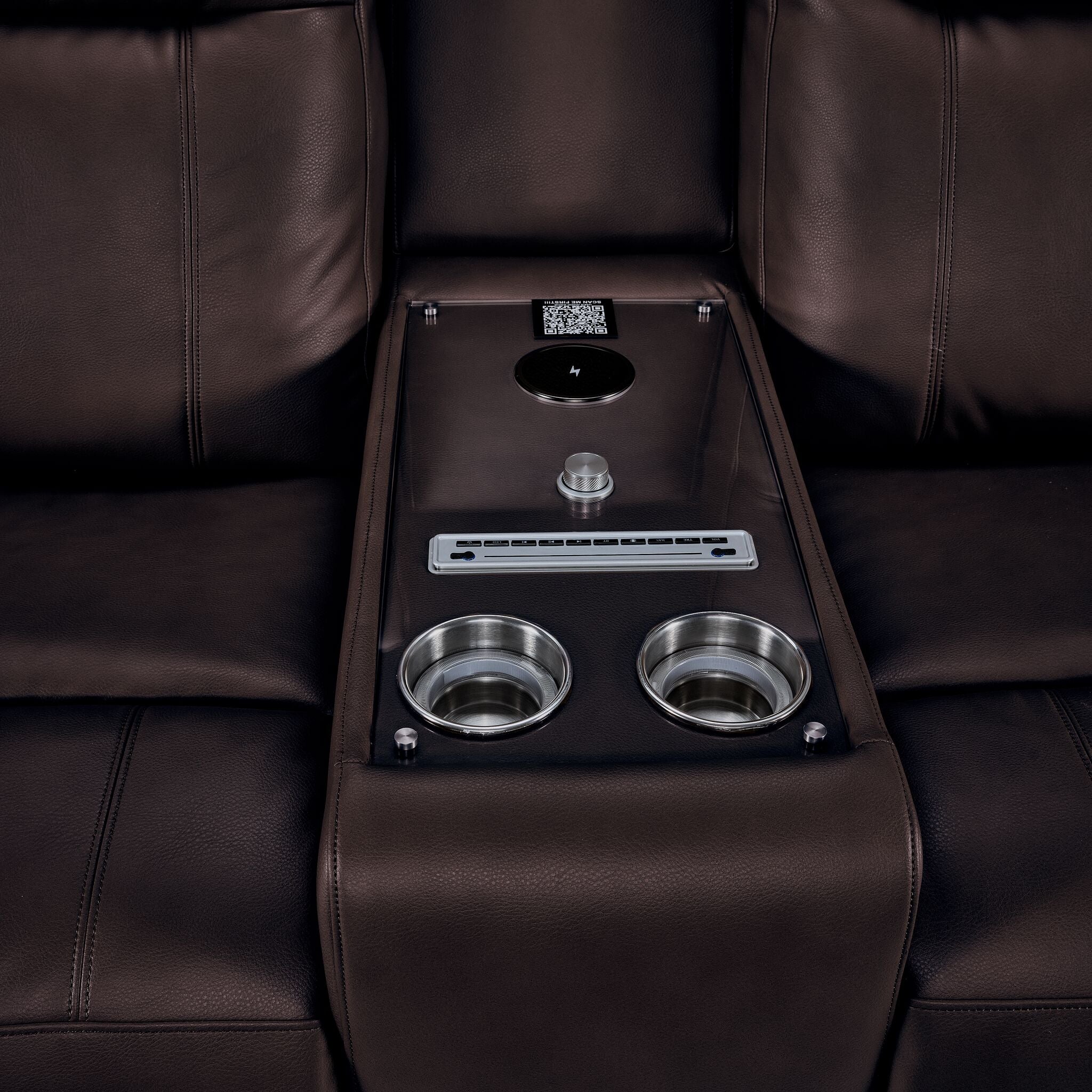 In Harmony - Zeppelin Power Reclining Sofa and Loveseat Set - Brown