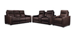 In Harmony - Zeppelin Power Reclining Sofa, Loveseat and Recliner Set - Brown
