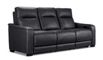 In Harmony - Zeppelin Power Reclining Sofa and Loveseat Set - Dark Grey