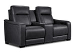 In Harmony - Zeppelin Power Reclining Sofa and Loveseat Set - Dark Grey