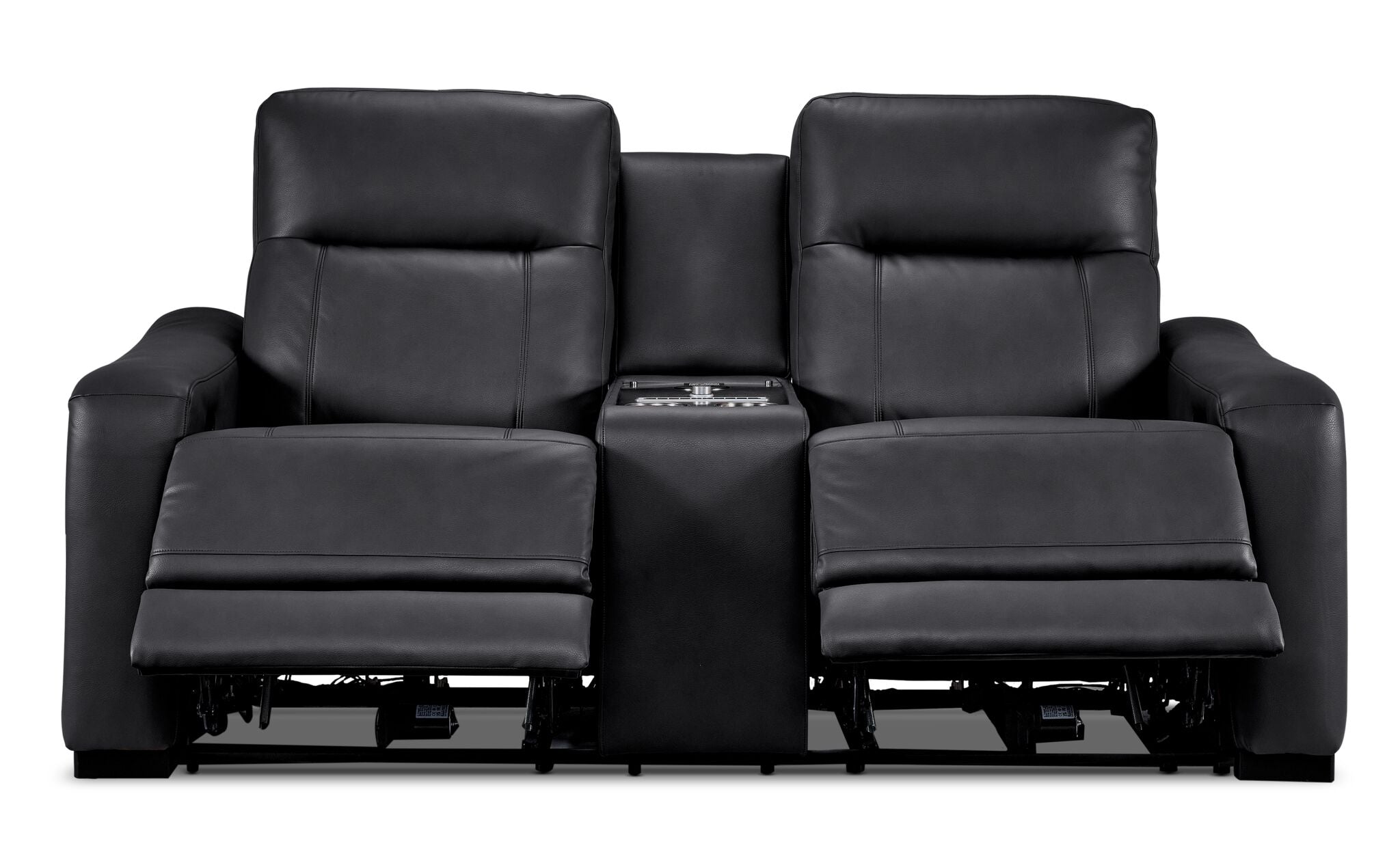 In Harmony - Zeppelin Power Reclining Loveseat - Dark Grey