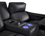 In Harmony - Zeppelin Power Reclining Sofa and Loveseat Set - Dark Grey