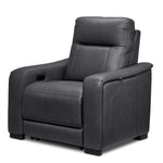 In Harmony - Zeppelin Power Reclining Sofa and Recliner Set- Dark Grey
