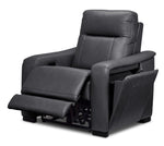 In Harmony - Zeppelin Power Reclining Sofa and Recliner Set- Dark Grey