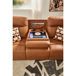 In Harmony - Zeppelin Power Reclining Sofa - Tan