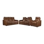 In Harmony - Zeppelin Power Reclining Sofa, Loveseat and Recliner Set - Tan