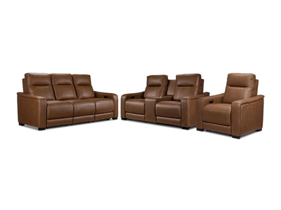 In Harmony - Zeppelin Power Reclining Sofa, Loveseat and Recliner Set - Tan