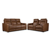 In Harmony - Zeppelin Power Reclining Sofa and Loveseat Set - Tan