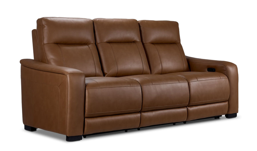 In Harmony - Zeppelin Power Reclining Sofa - Tan