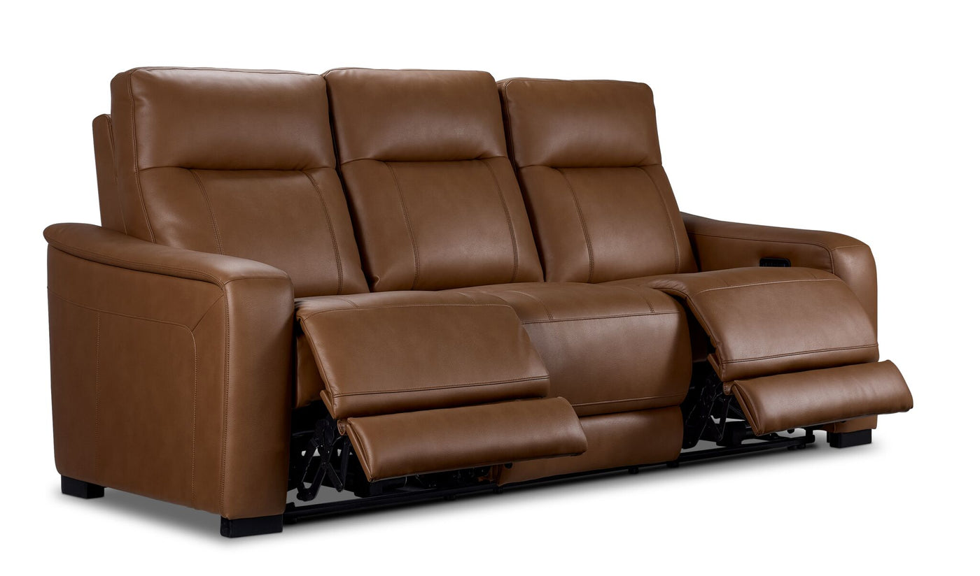 Zeppelin Power Reclining Sofa - Tan