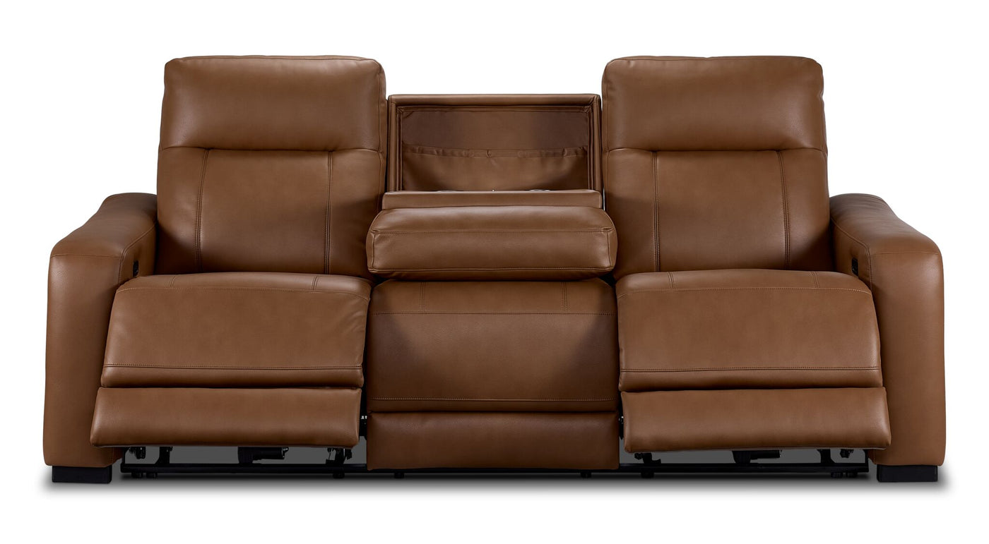 Zeppelin Power Reclining Sofa - Tan