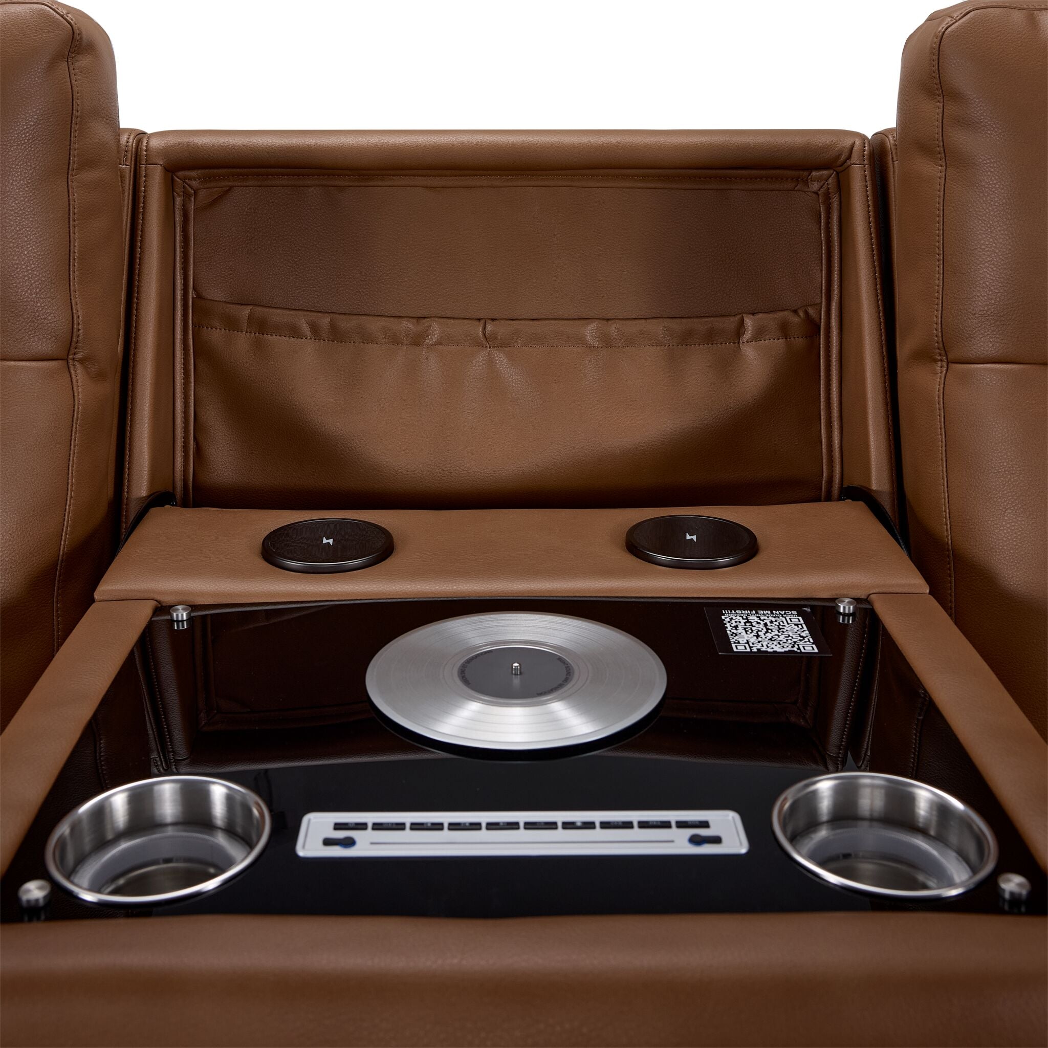 In Harmony - Zeppelin Power Reclining Sofa - Tan