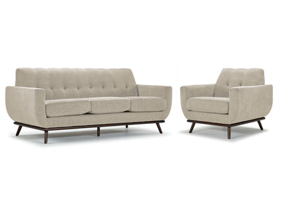 Ziva Sofa and Chair Set - Beige