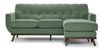 Ziva Chaise Sofa - Green