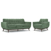 Ziva Sofa and Chair Set - Green