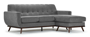 Ziva Chaise Sofa - Grey