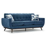 Ziva Sofa, Loveseat and Chair Set - Blue