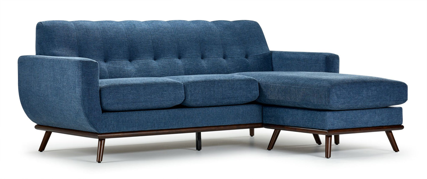 Ziva Chaise Sofa - Blue